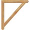 Ekena Millwork Traditional Craftsman Rough Sawn Bracket, Western Red Cedar, 4"W x 40"D x 44"H BKT04X40X44TRA04RWR - alternate 3